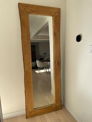 Live Edge Floor Mirror