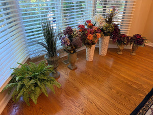 Faux Potted Floral Lot