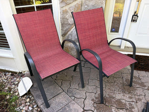 Pair Patio Armchairs