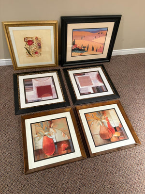 Misc. Framed Wall Art Lot #4
