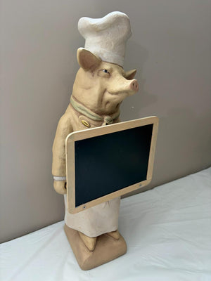 Vintage Bombay Chef Pig Statue Lot #