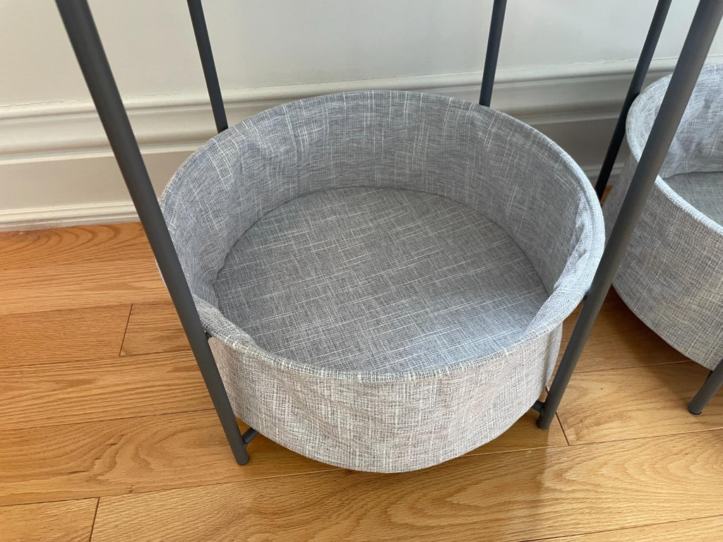 Pair Basket End Tables