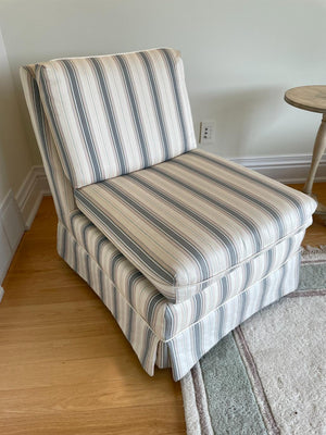 Striped Accent Chair Lot #1