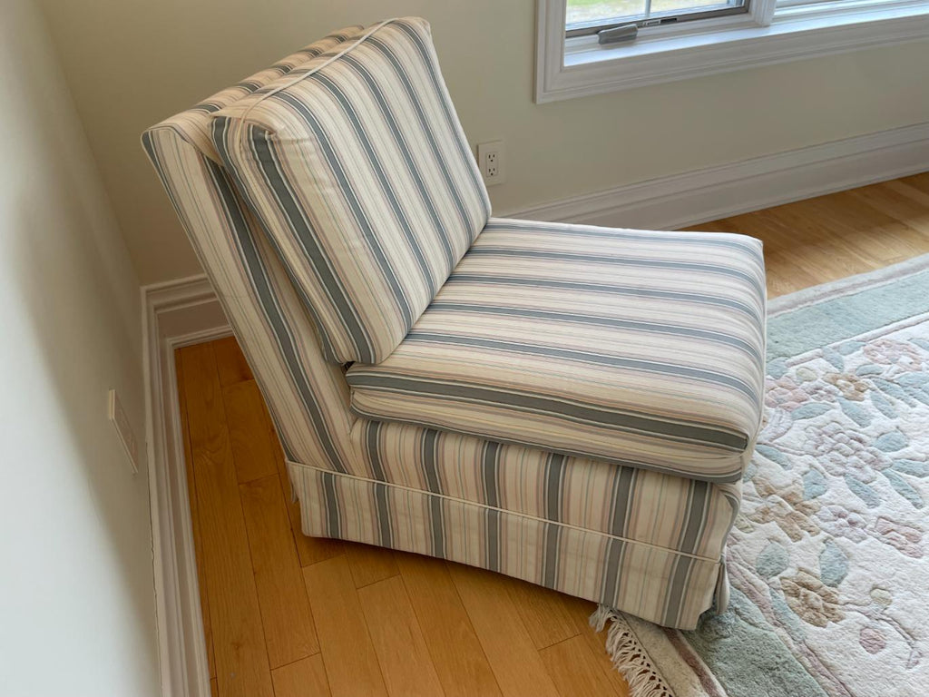 Striped Accent Chair Lot #2