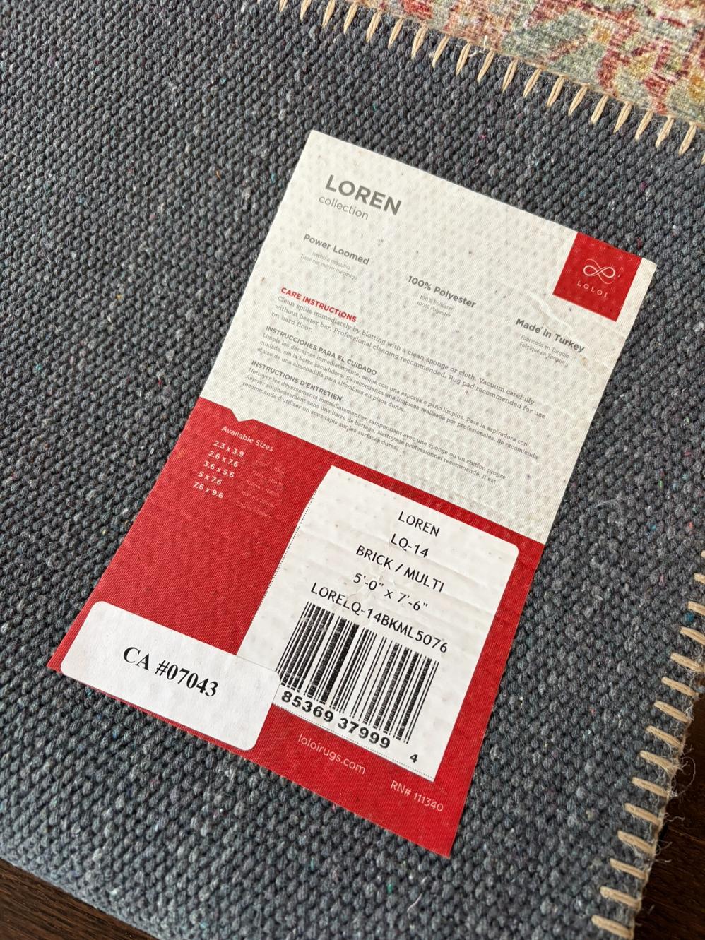 LoLoi LOREN Turkish Area Rug