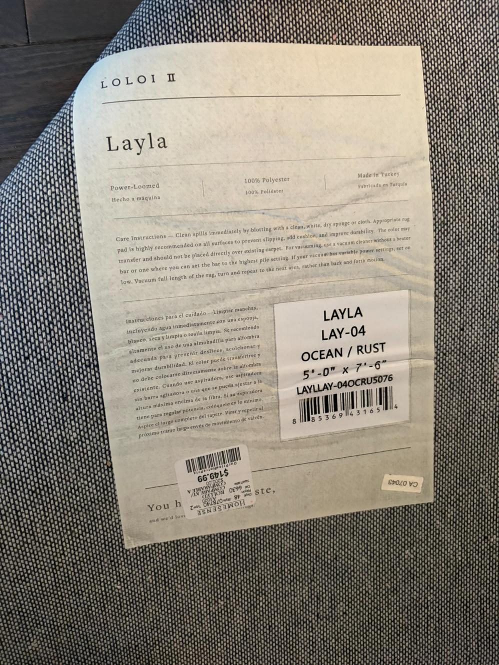LoLoi LAYLA Turkish Area Rug