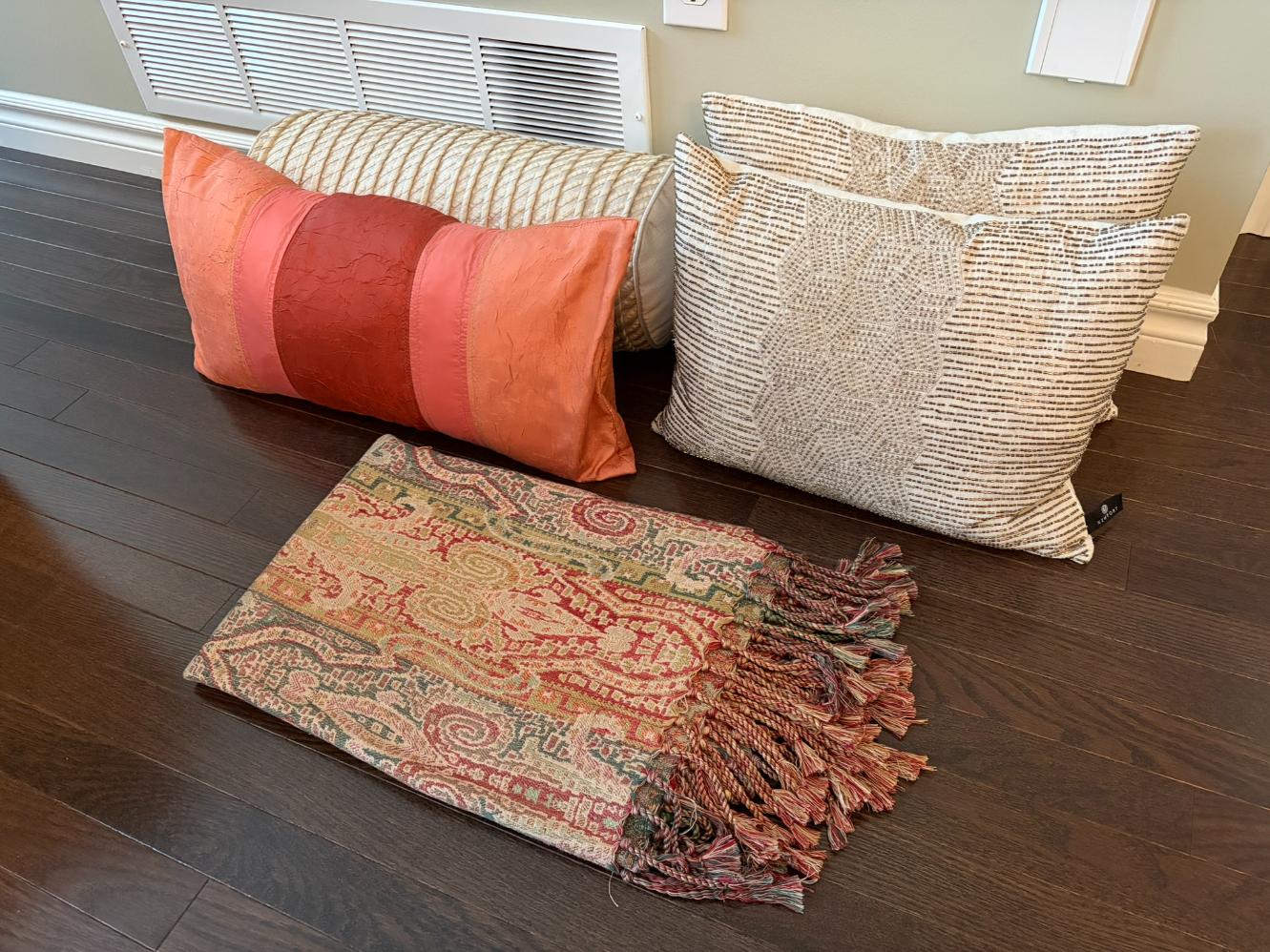 Throw Pillow & Blanket Lot