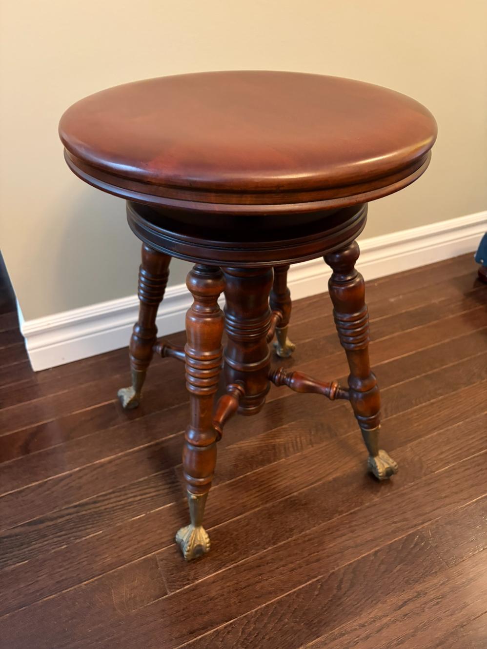 Clawfoot Piano Stool
