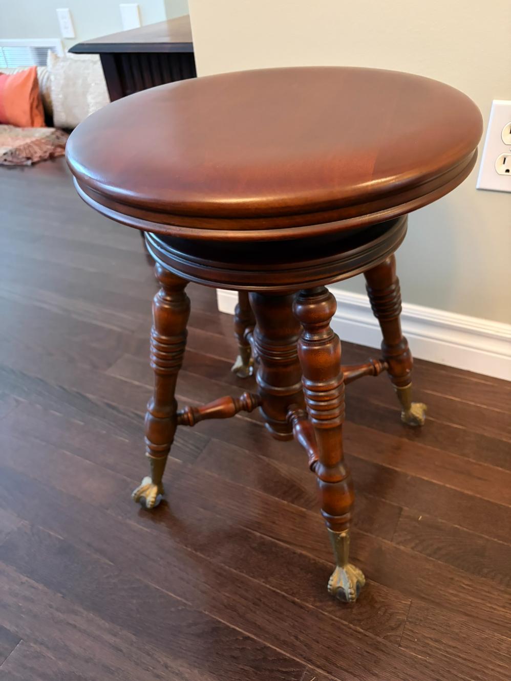 Clawfoot Piano Stool