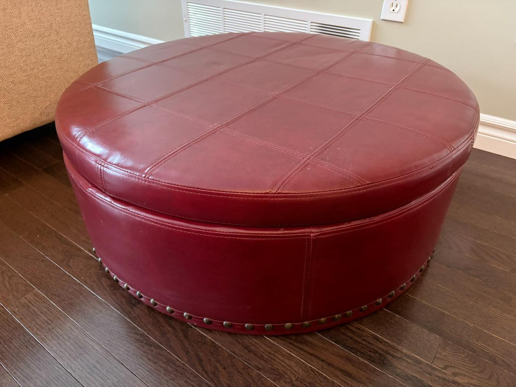 Studded Storage Ottoman
