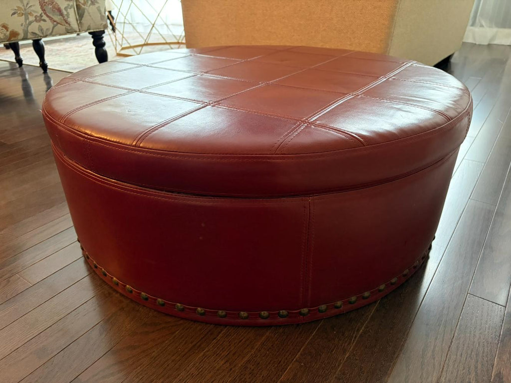 Studded Storage Ottoman