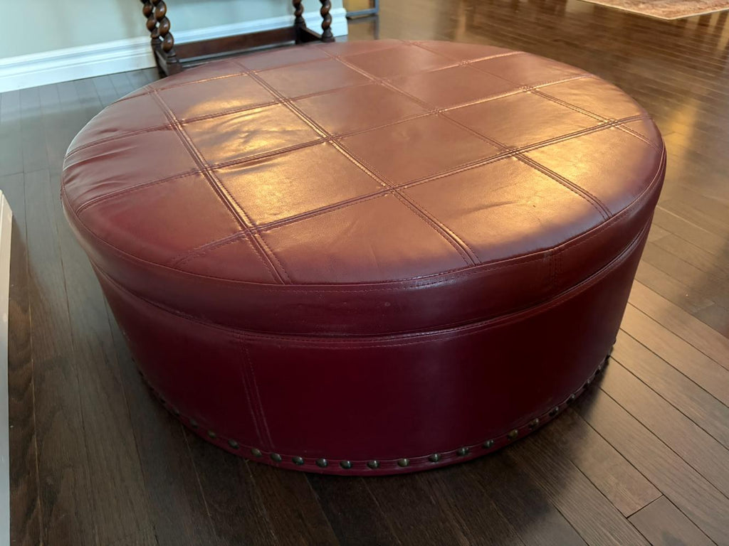Studded Storage Ottoman
