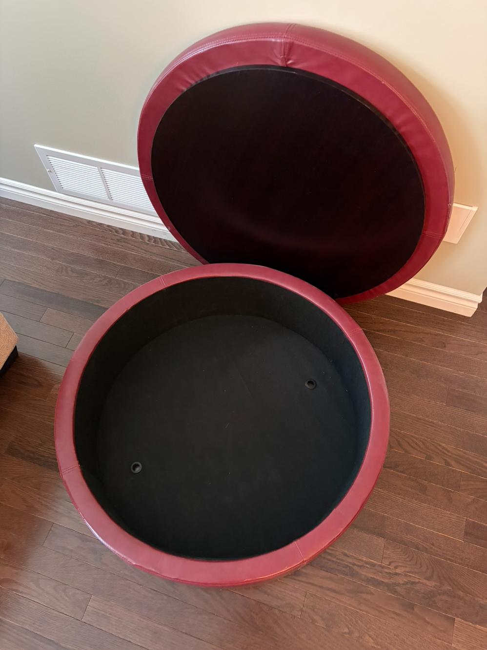 Studded Storage Ottoman