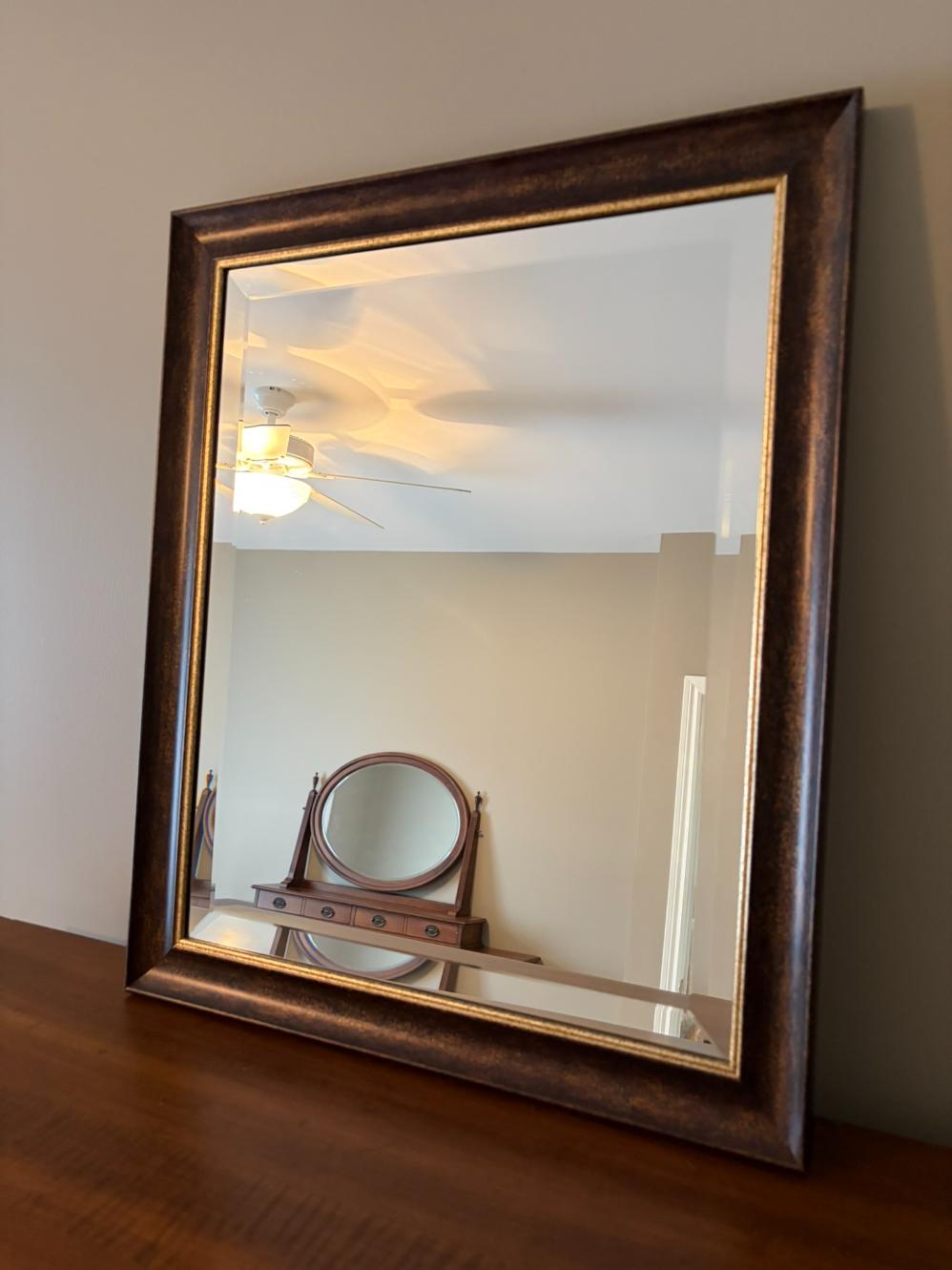 Framed Wall Mirror Lot #