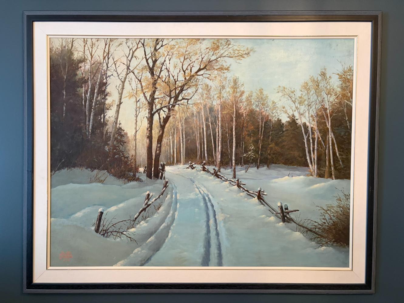 Large Framed Gordon Dufoe Painting (4ft x 5ft)