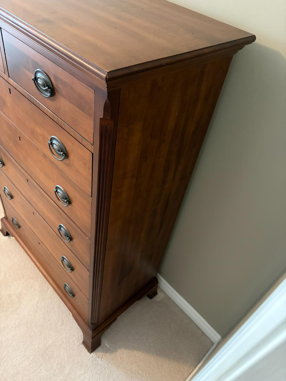 Durham Solid Wood 7 Drawer Tallboy Dresser