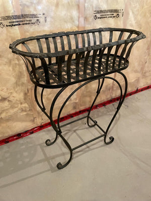 Pair Metal Basket Planters