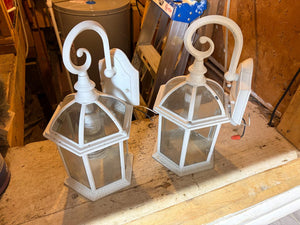 Pair Hardwired Outdoor Light Fixtures