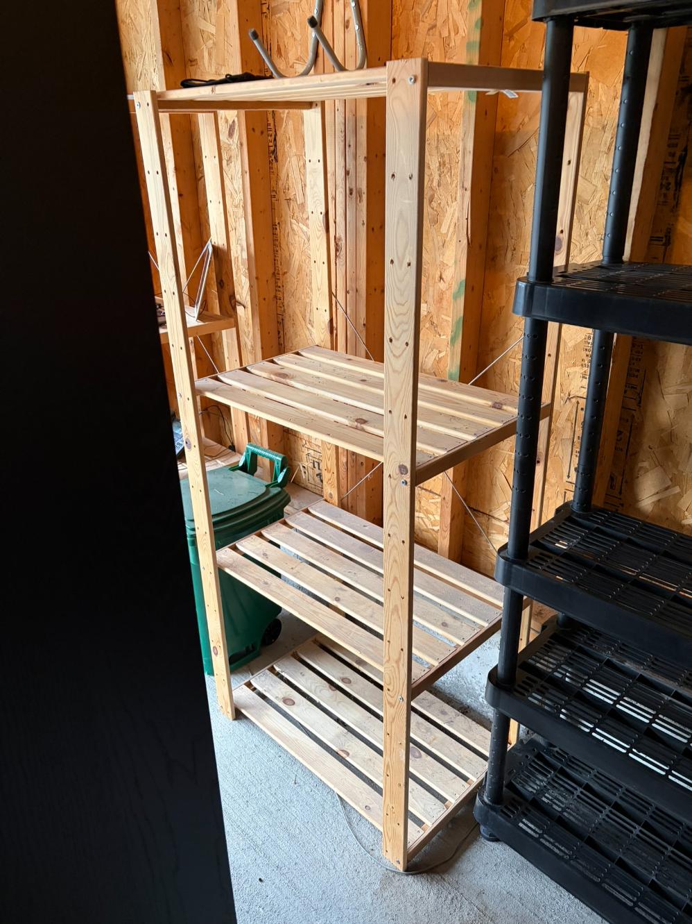 Wooden Storage Rack Lot #