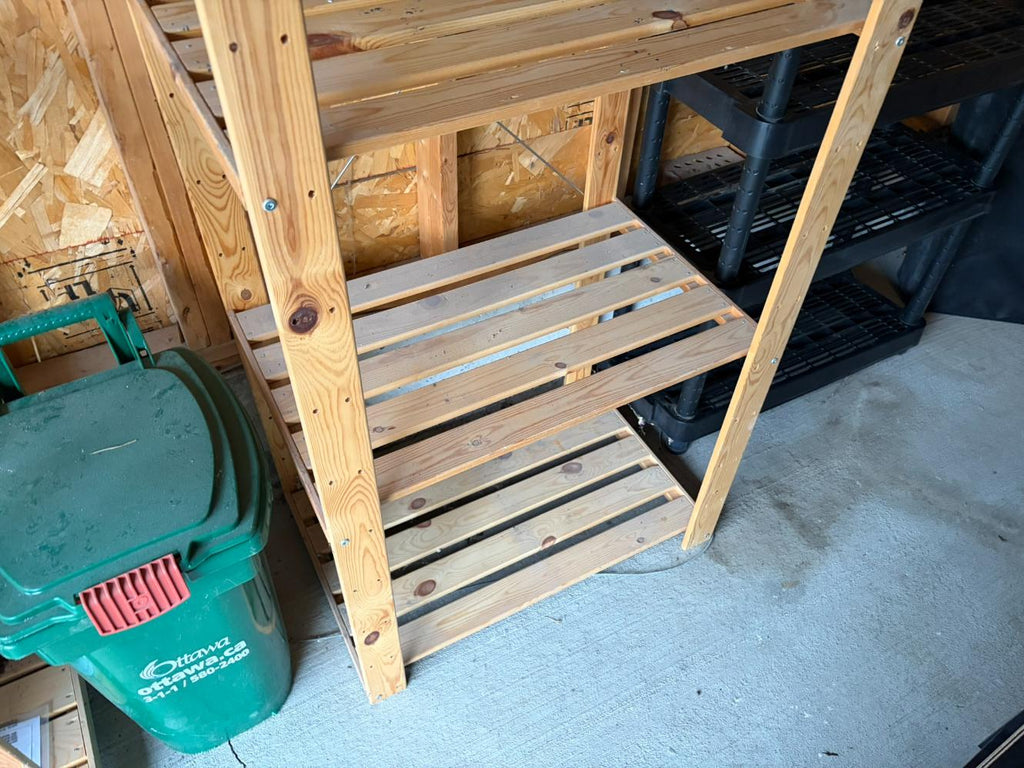Wooden Storage Rack Lot #