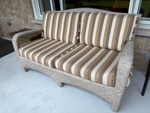 Wicker Patio Loveseat