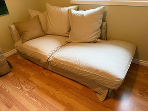 Down Filled Chaise Lounge