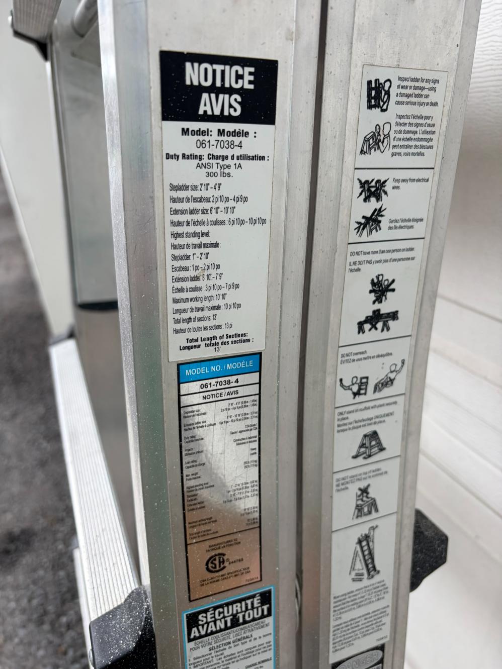 Mastercraft Articulating Multi Task Ladder 061-7038-4