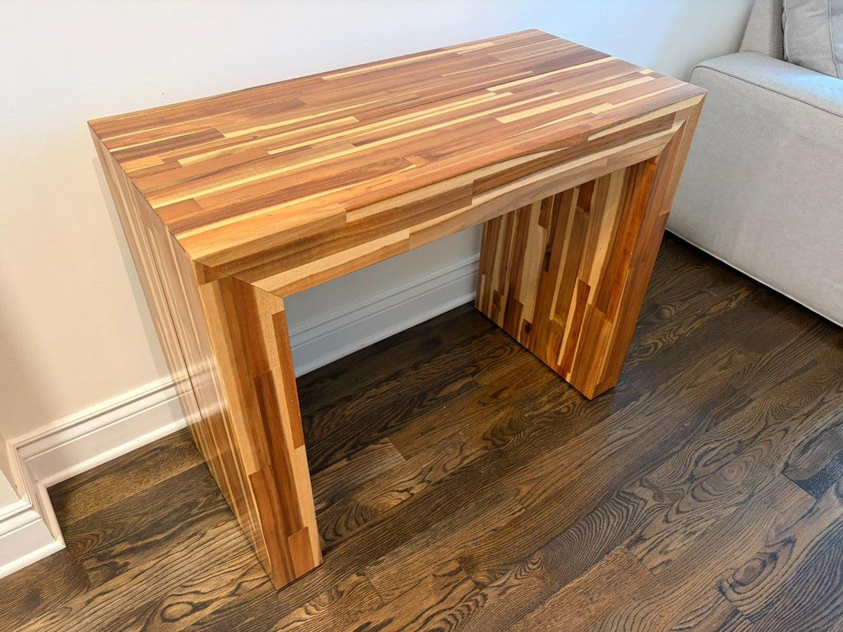 Transformer Table Solid Acacia Wood Extendable Dining Table