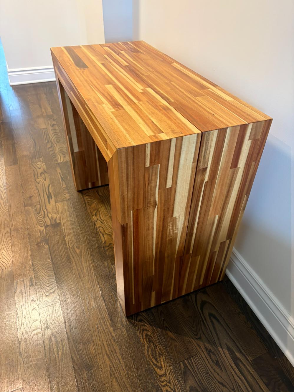 Transformer Table Solid Acacia Wood Extendable Dining Table