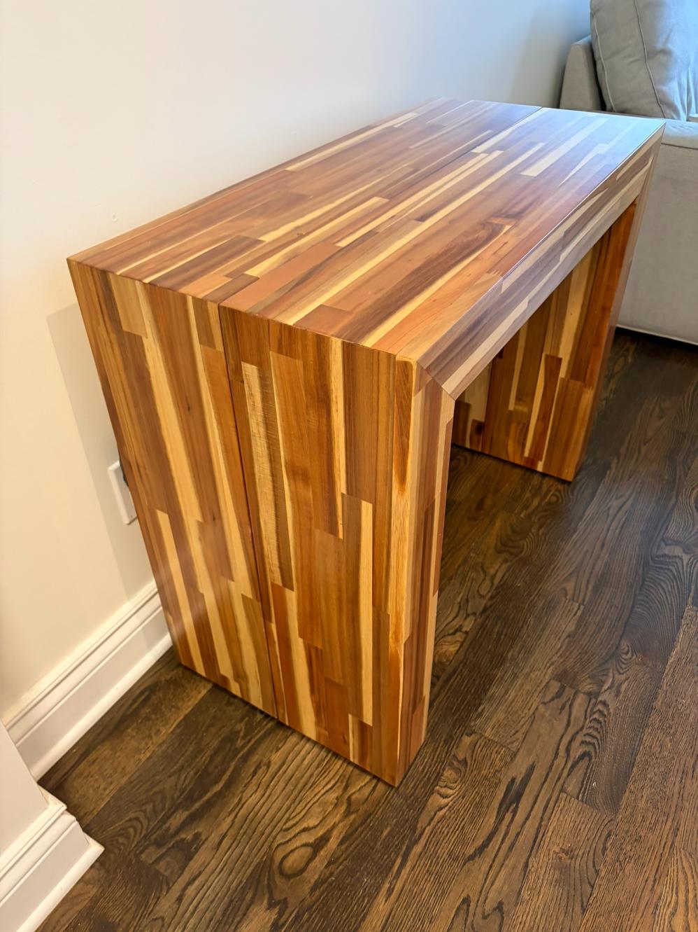 Transformer Table Solid Acacia Wood Extendable Dining Table