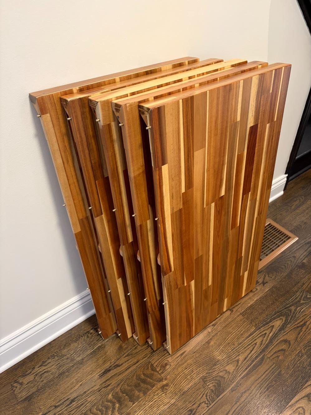 Transformer Table Solid Acacia Wood Extendable Dining Table