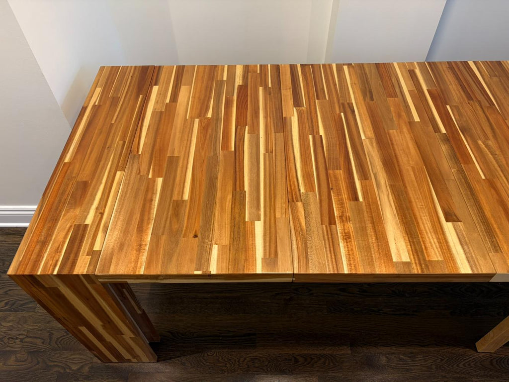 Transformer Table Solid Acacia Wood Extendable Dining Table