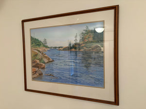 Framed Pastel on Canvas Lot #3