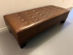 Large Leather Ottoman