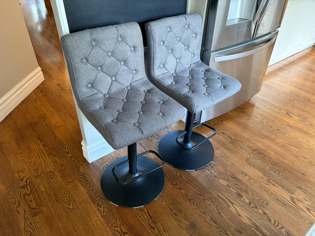Pair Swivel Barstools