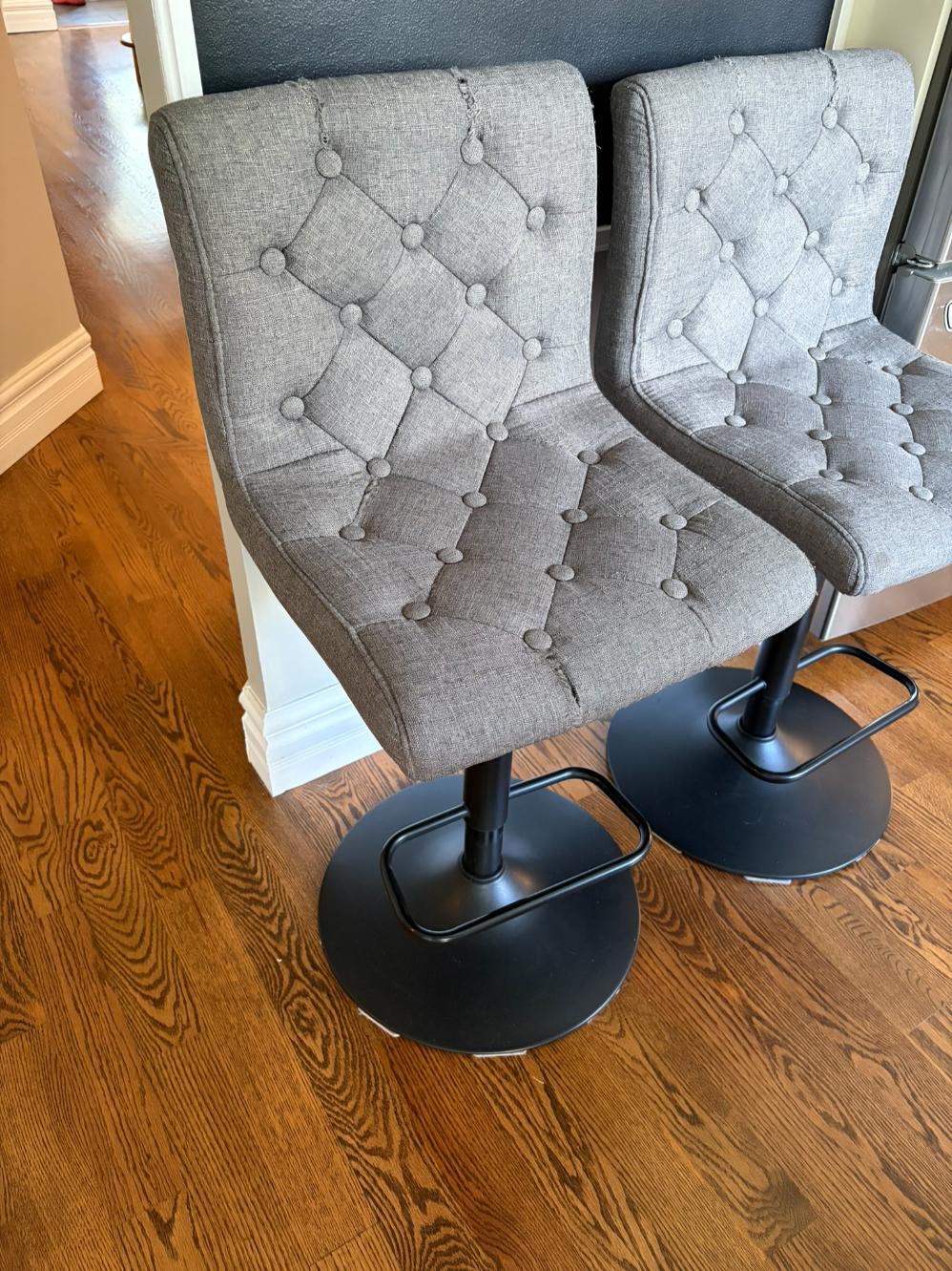 Pair Swivel Barstools