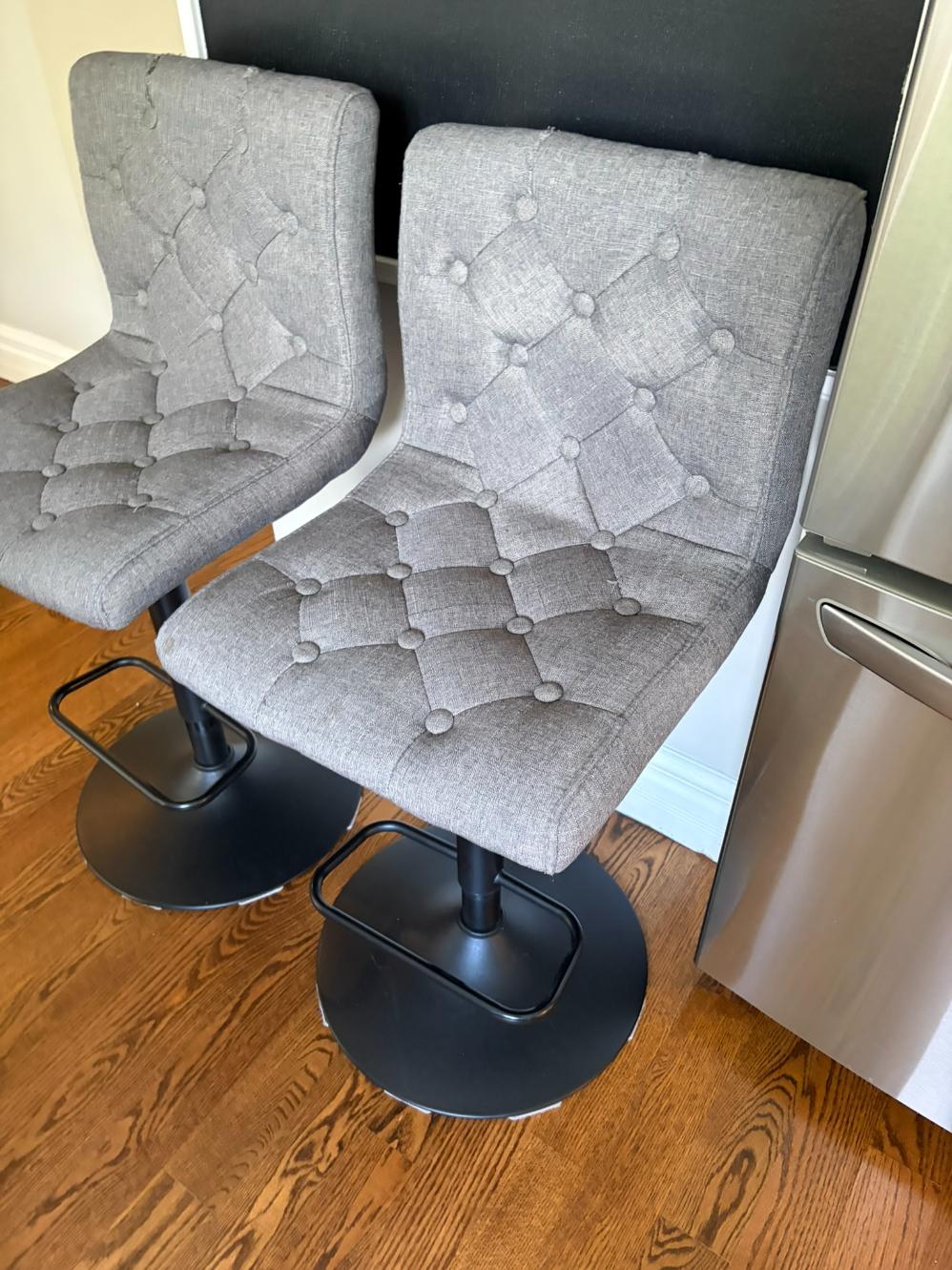 Pair Swivel Barstools