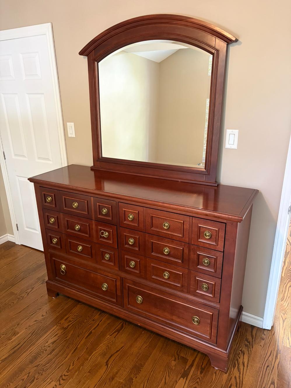 Mirrored Vanity Dresser Lot #1 (Vaughan-Bassett)