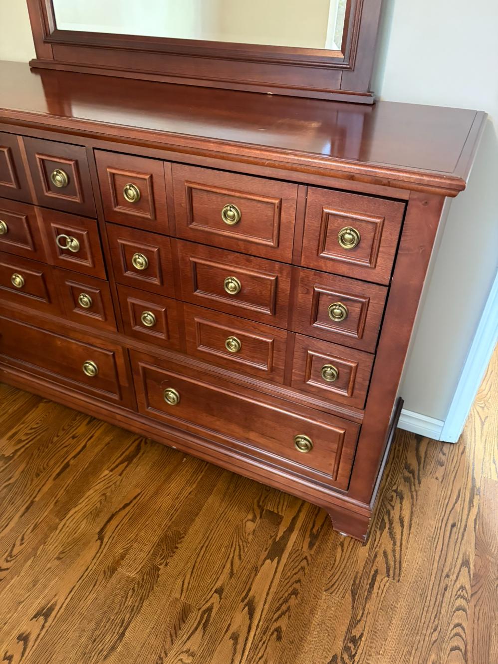 Mirrored Vanity Dresser Lot #1 (Vaughan-Bassett)