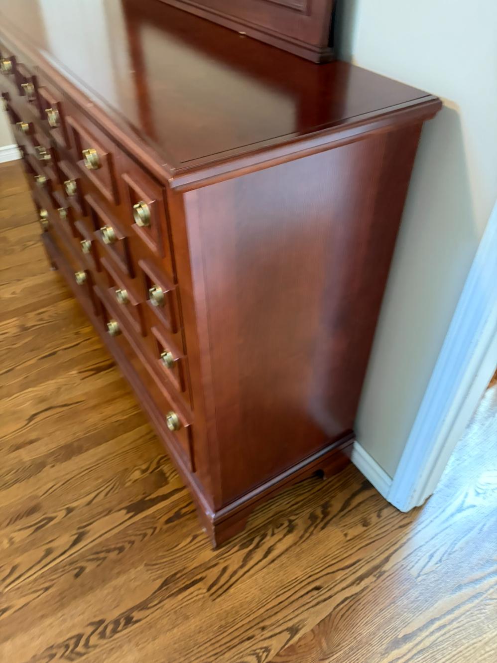 Mirrored Vanity Dresser Lot #1 (Vaughan-Bassett)