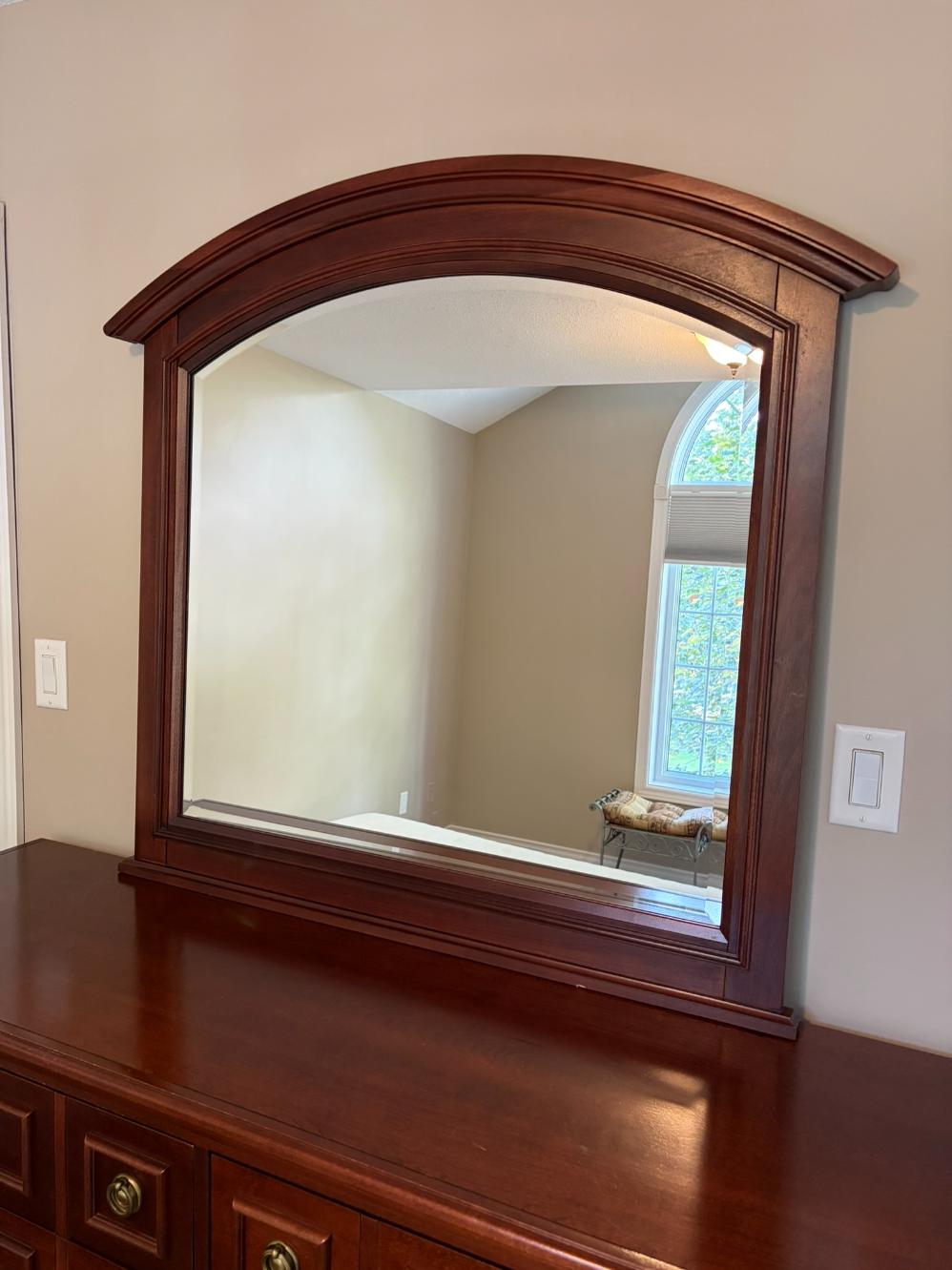 Mirrored Vanity Dresser Lot #1 (Vaughan-Bassett)