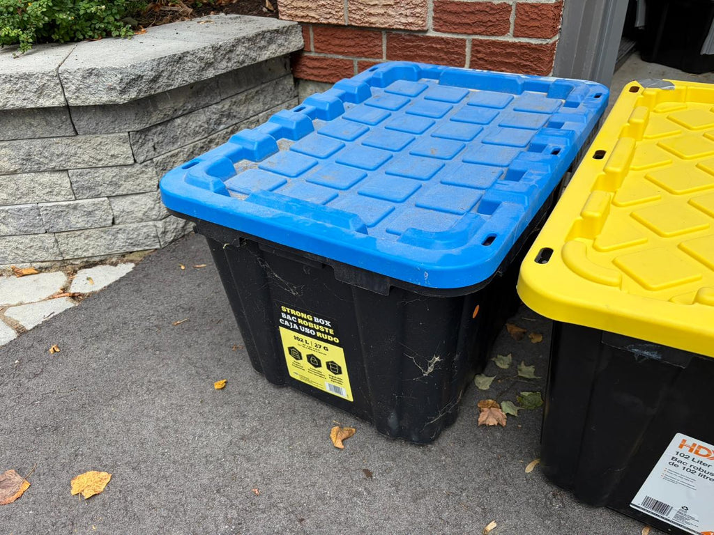 Set of Three 102L Storage Bins