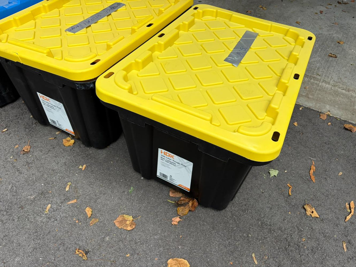 Set of Three 102L Storage Bins