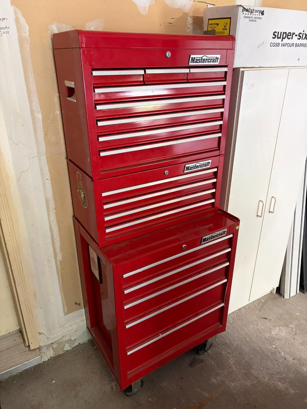 3 Piece Mastercraft Stacking Tool Chest