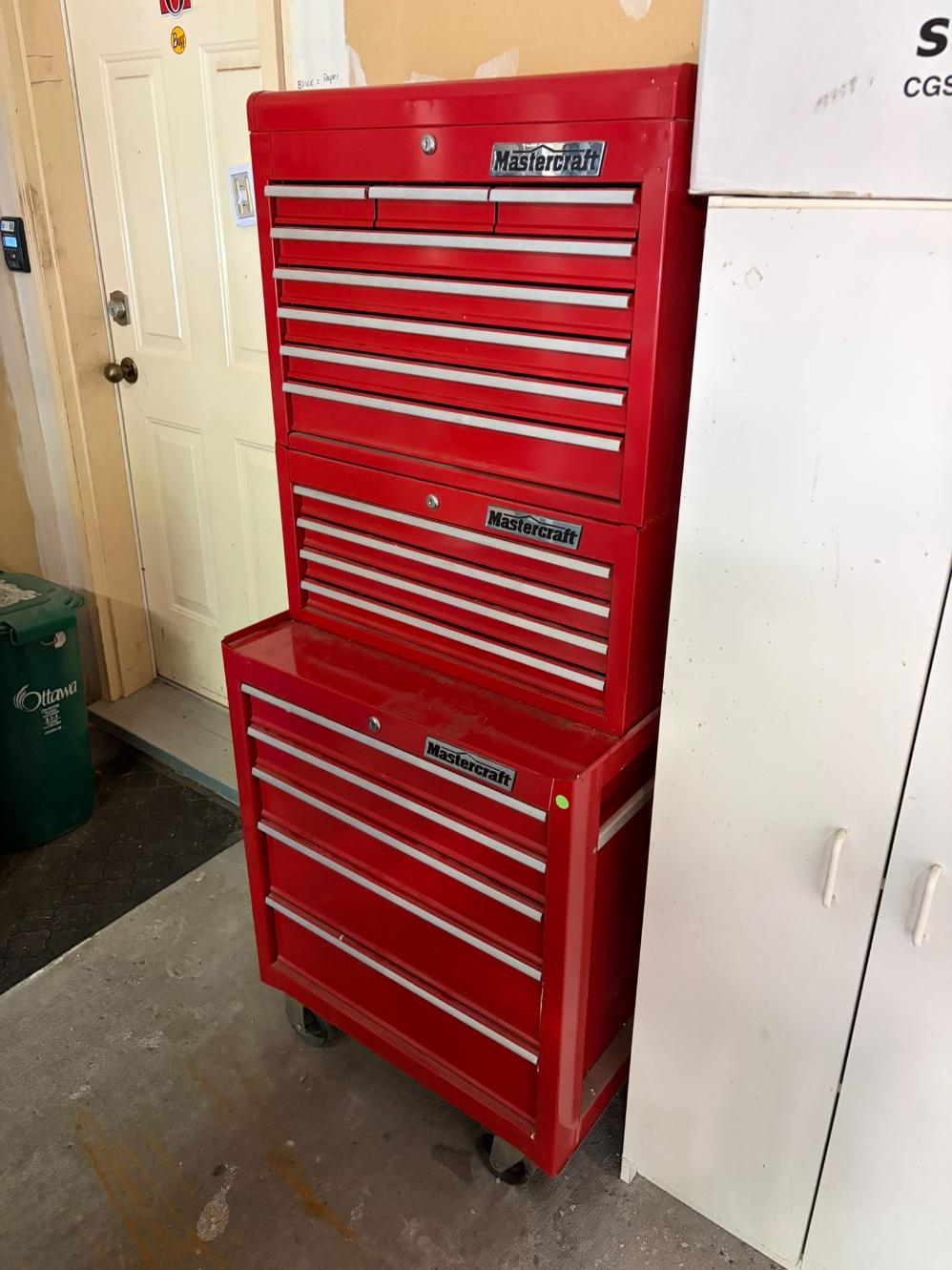 3 Piece Mastercraft Stacking Tool Chest