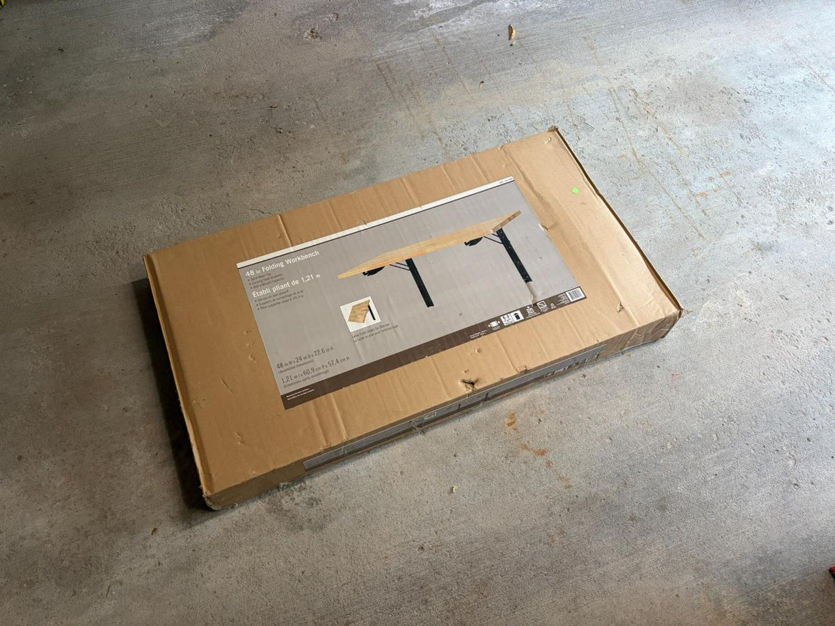 48” Solid Wood Fold Down Workbench