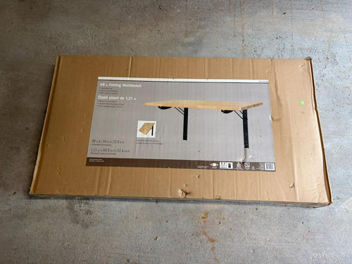 48” Solid Wood Fold Down Workbench