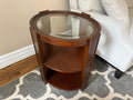 Glass Top End Table