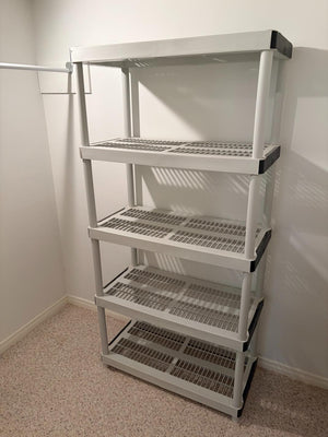 Plastic Storage Rack Lot #1