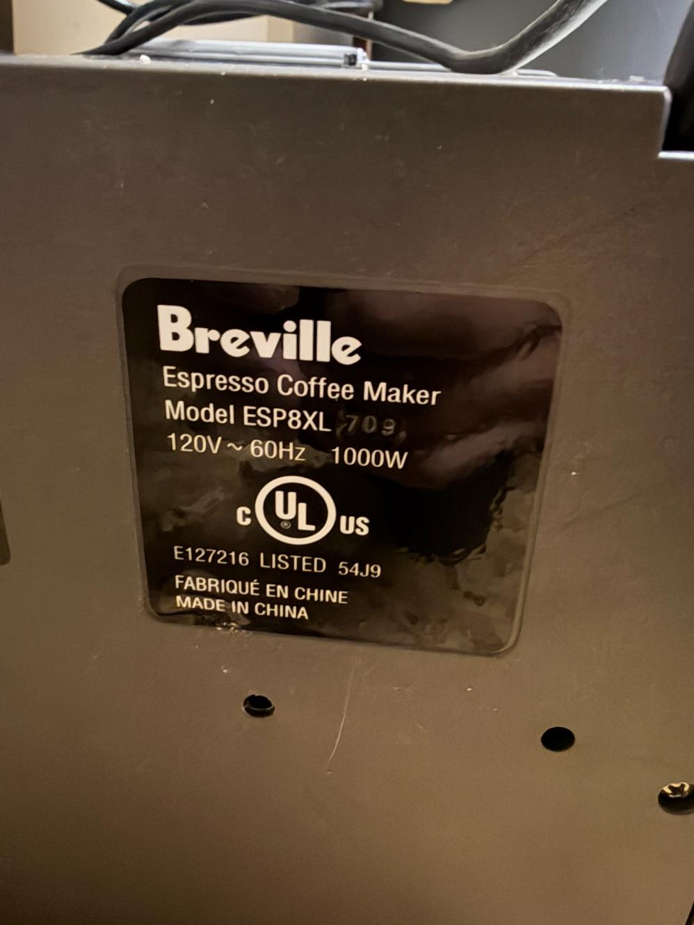 Breville Cafe Roma Espresso Coffee Maker ESP8XL